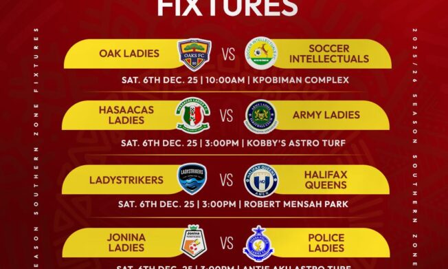 Army Ladies face tough test in Sekondi, Oak Ladies look to extend winning streak against struggling Soccer Intellectuals – Southern Zone Preview