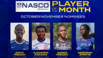 Four stars shine as player of the month nominees for October/November is announced