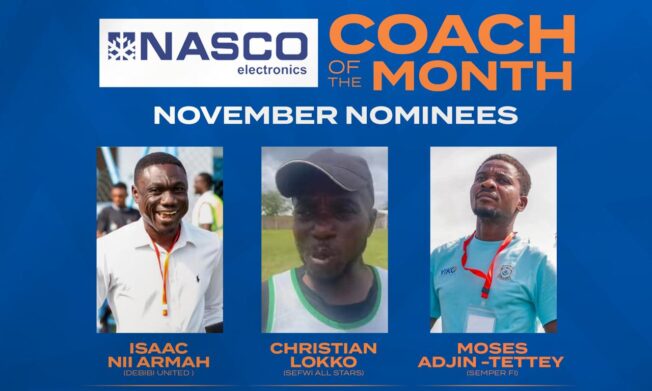 Three coaches vie for Division One League NASCO coach of the month award