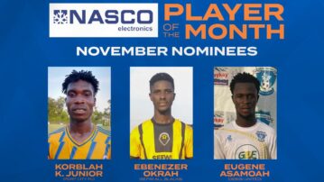 Port City's Kedzie, Sefwi's Okrah, Debibi's Asamoah up for NASCO player of the month top honor