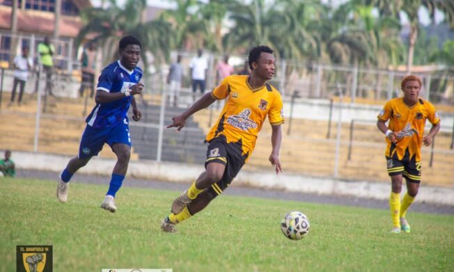 League leaders FC AshantiGold draw at home against Rospak, Nsuopon Fidelity beat Elmina Sharks away