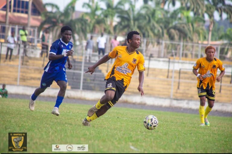 League leaders FC AshantiGold draw at home against Rospak, Nsuopon Fidelity beat Elmina Sharks away