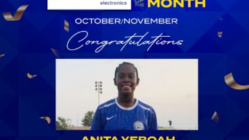 Anita Yeboah crowned NASCO player of the month for October/November