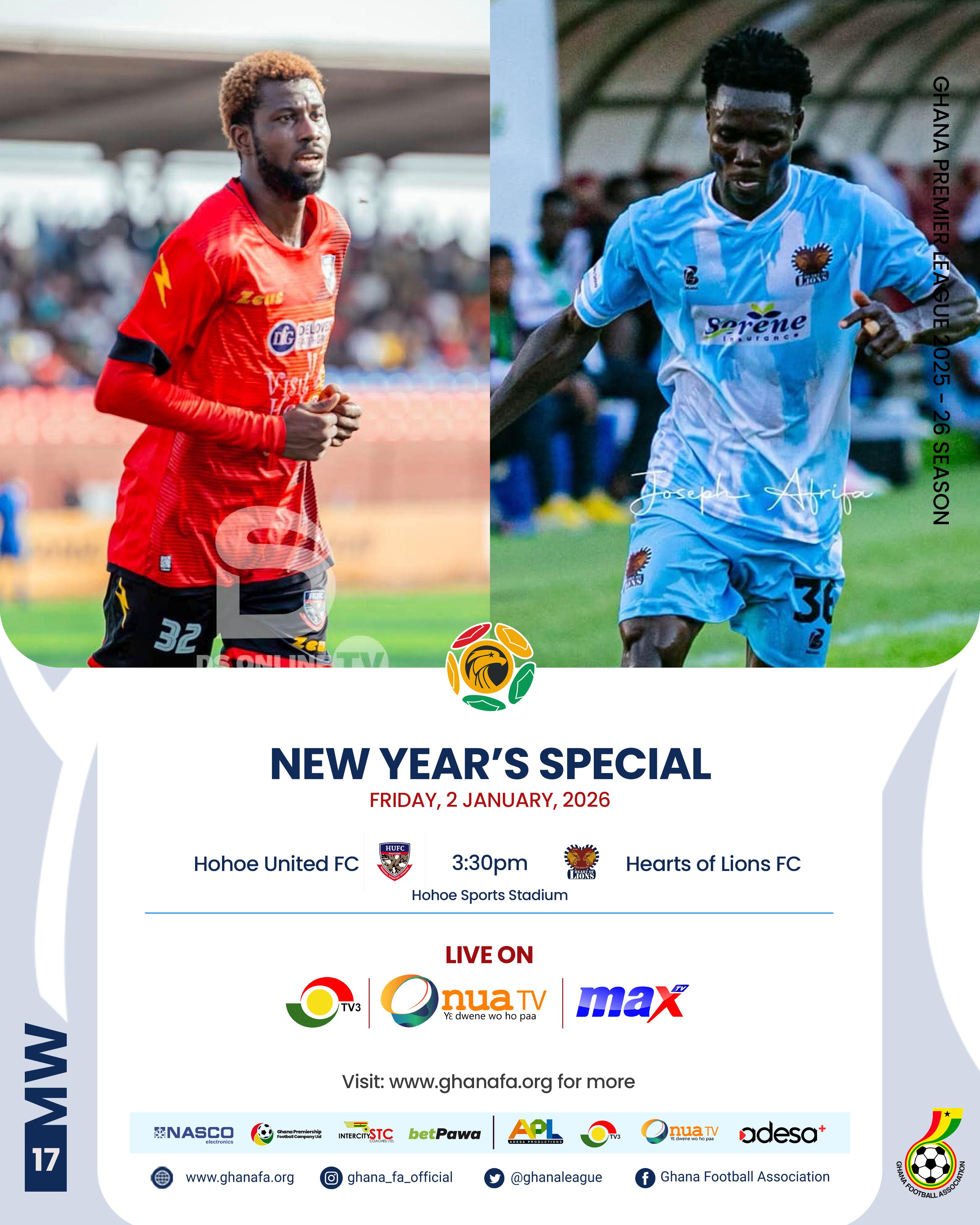 Premier League: Hohoe United eye revival as Heart of Lions seek redemption in Volta derby