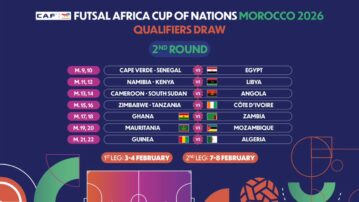 Ghana drawn against Zambia in final round of Morocco 2026 Futsal AFCON qualifiers