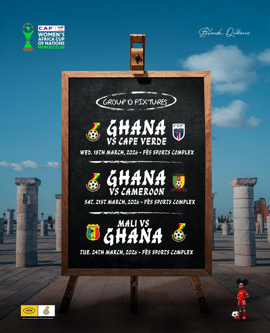 Fixtures for Black Queens WAFCON campaign released