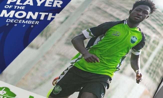 Abdul Razak Salifu named NASCO player of the month for December