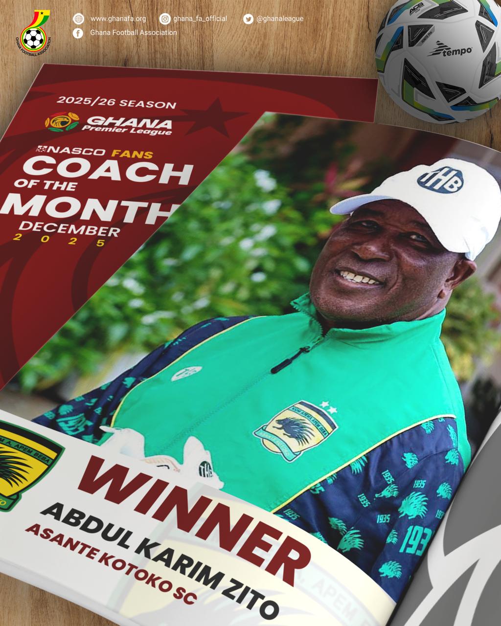Karim Zito wins NASCO coach of the month award