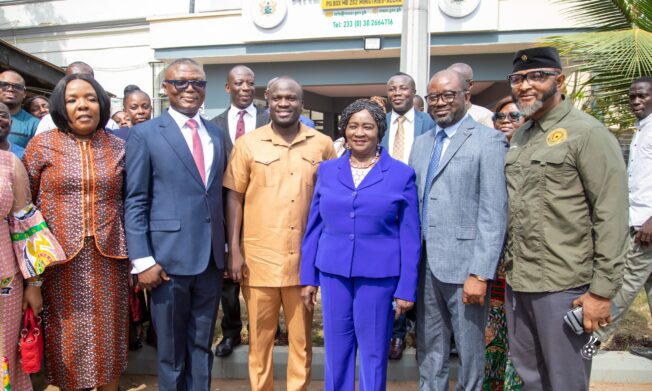 President Simeon-Okraku joins Sports Minister as Vice-President Jane Naana Opoku-Agyemang pays working visit to Sports Ministry