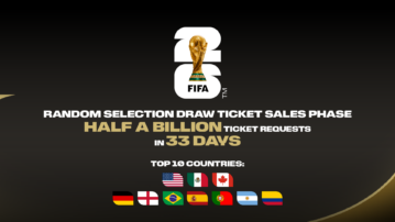Over 500 million ticket requests submitted as FIFA World Cup 2026™ Random Selection Draw application period concludes