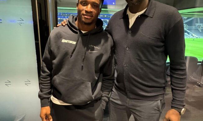 Otto Addo visits Mohammed Kudus, watches Tottenham vs Sunderland at Tottenham Hotspur Stadium
