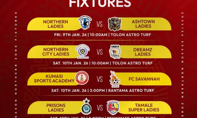 Ampem Darkoa Ladies host Fosu Royal Ladies in thrilling encounter - Northern Zone Preview