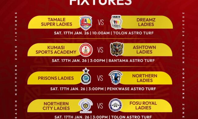 Kumasi Sports Academy host Ashtown Ladies, Ampem Darkoa face FC Savannah - Northern Zone Preview