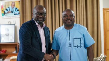 President Simeon-Okraku meets Upper West Regional minister, calls for strong push on youth football infrastructure