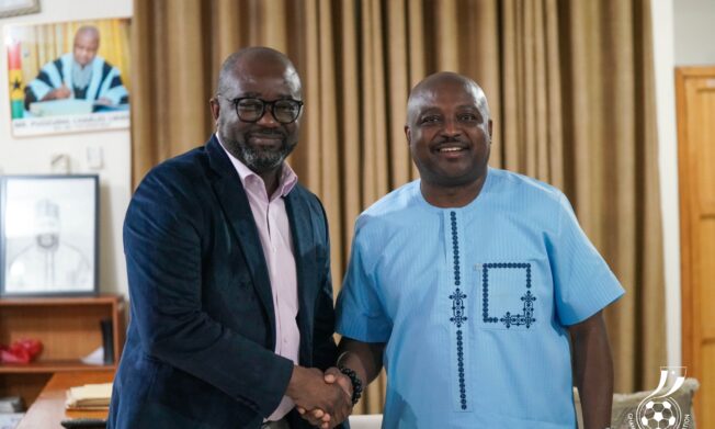 President Simeon-Okraku meets Upper West Regional minister, calls for strong push on youth football infrastructure