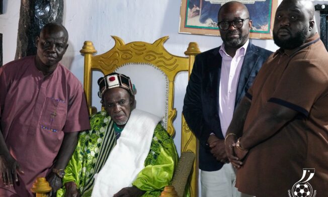 President Kurt Edwin Simeon-Okraku pays homage to Wa-Naa, seeks prayers and royal support for Ghana football’s 2026 campaign