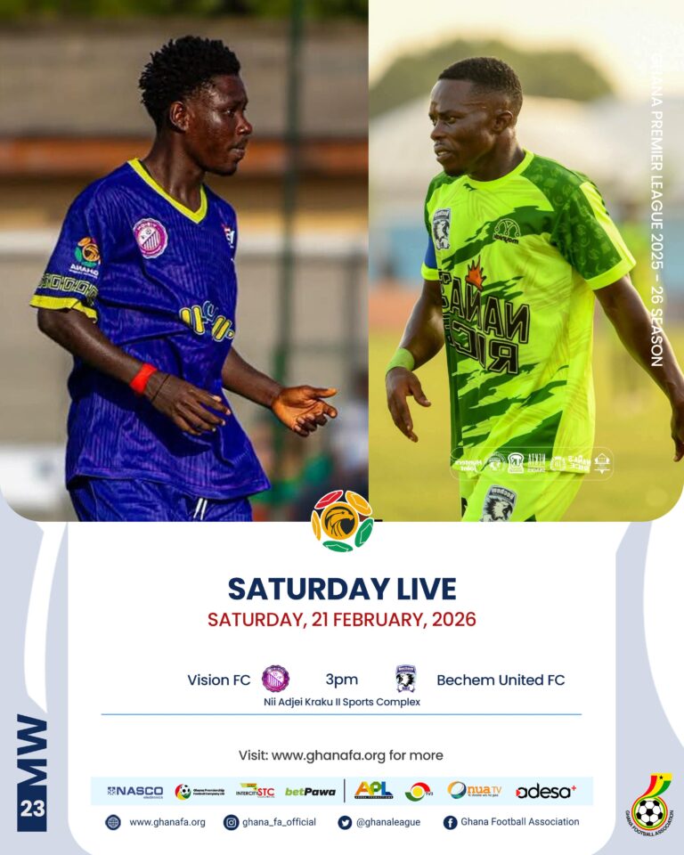 Premier League: Vision FC eye home dominance as Bechem United battle away-day woes on Saturday