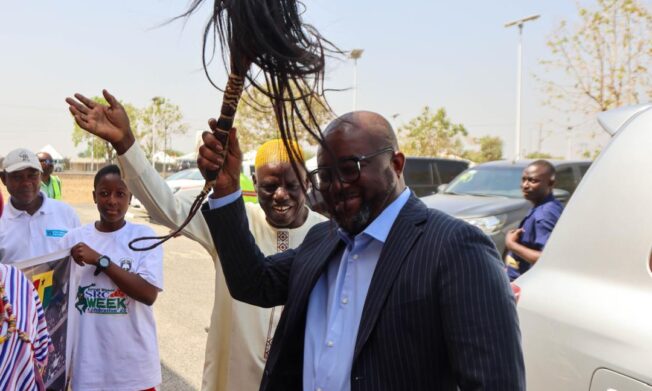 President Kurt Edwin Simeon- Okraku arrives in Wa to begin four-day Northern football engagement tour