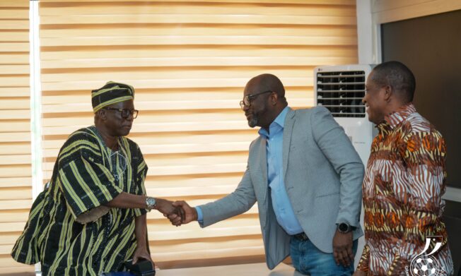 President Simeon-Okraku calls on Upper East Regional Minister to deepen collaboration for football development