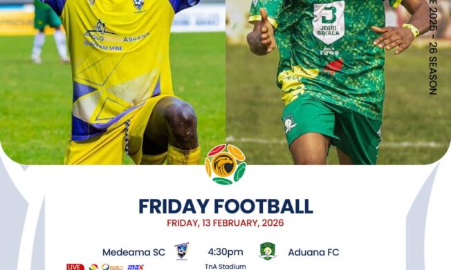 Premier League: Medeama host Aduana in Tarkwa top-of-the-table clash as survival fight intensifies in Swedru