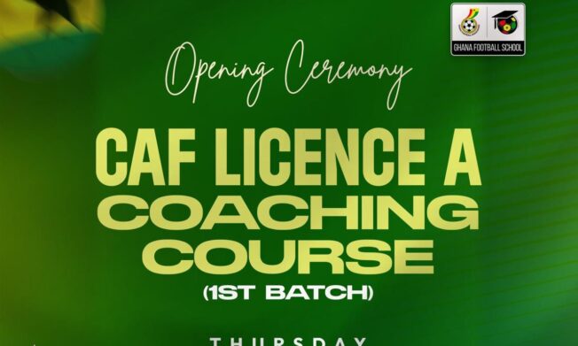 CAF Licence A Coaching course kicks off today, President Simeon-Okraku to address participants on Thursday