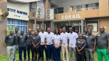 Dr. Ogum and Nana Adarkwah in Ivory Coast for seminar for national U17 coaches