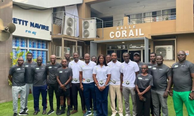 Dr. Ogum and Nana Adarkwah in Ivory Coast for seminar for national U17 coaches