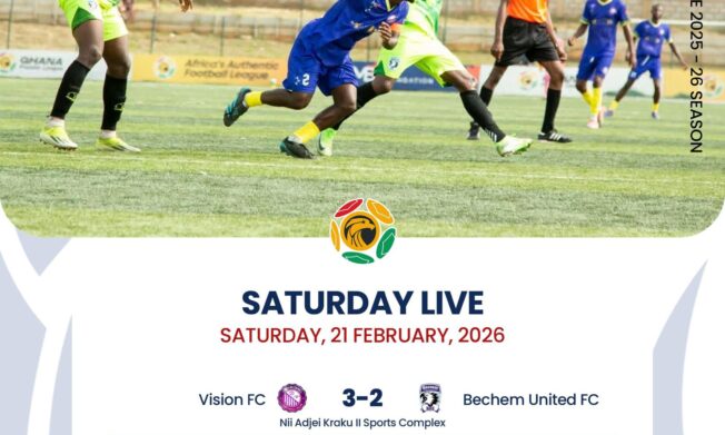 Premier League: Vision FC edge thriller to climb into top half after five-goal battle with Bechem United FC