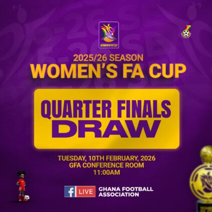 https://www.ghanafa.org/womens-fa-cup-quarterfinal-draw-set-for-tuesday-february-10
