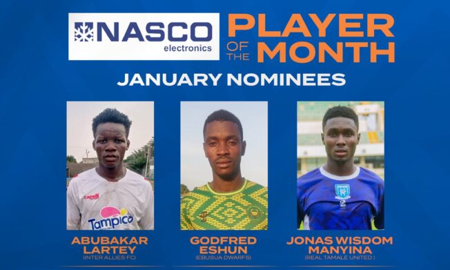 Three coaches shortlisted for NASCO January coach of the month