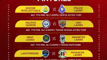 Army Ladies take on Samartex, Ladystrikers host Hassacas Ladies in Southern Zone – Matchday 12 Preview