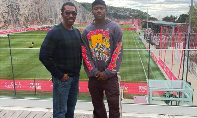 Black Stars Doctor Prince Pambo visits injured Mohammed Salisu in Monaco