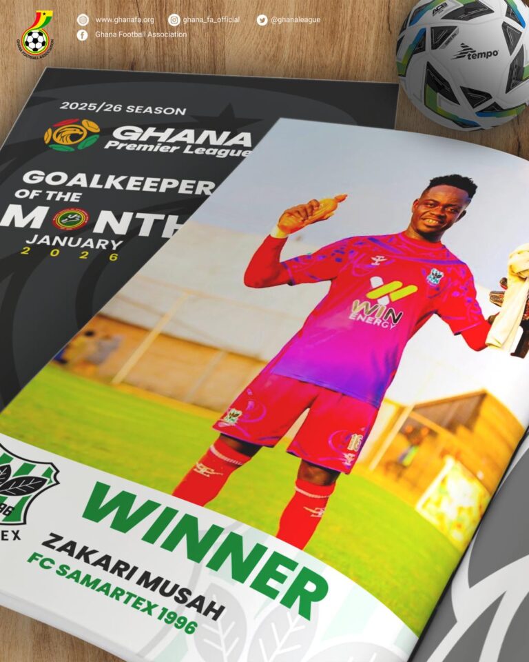 Zakari Musah named January Goalkeeper of the month