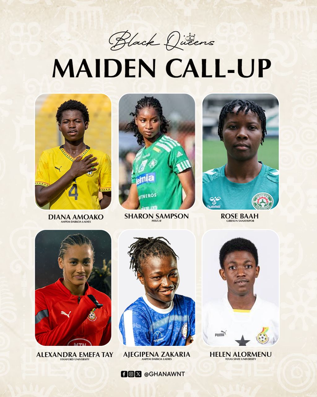 Six players earn maiden Black Queens call-ups for Pink Ladies Cup