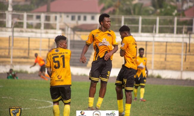 FC AshantiGold edge past Police Nationals to reclaim top spot in Zone Two