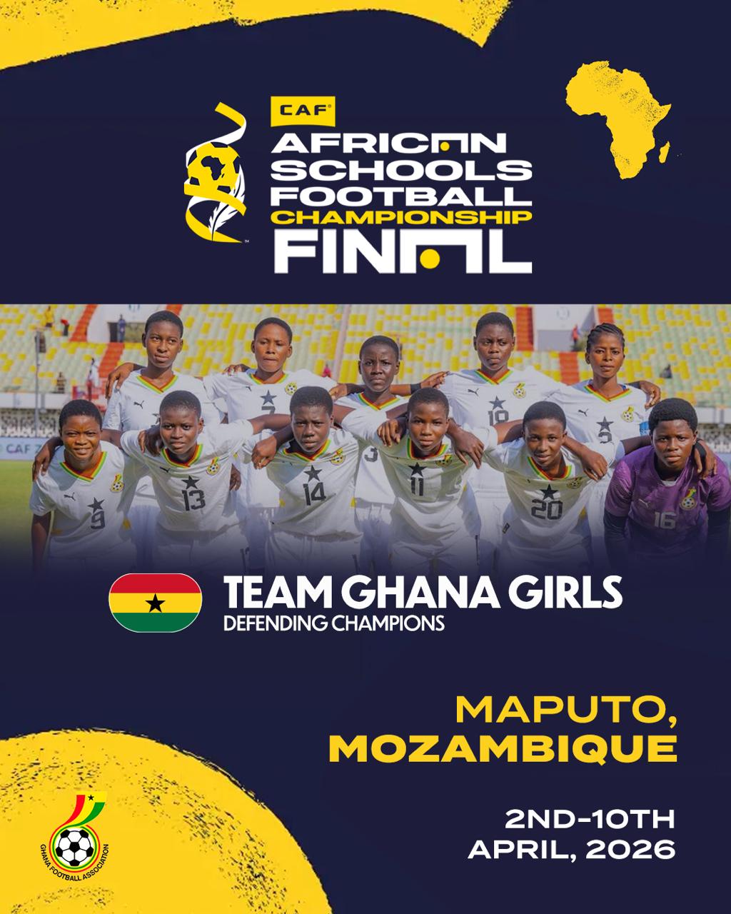 Defending Champions “Black Damsels” set to participate at Continental Schools Championship in Maputo