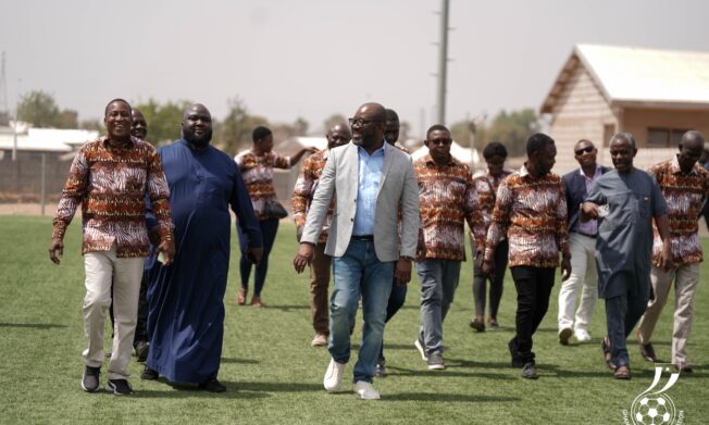 President inspects Kurt E.S. Okraku technical centre, eyes expansion to boost Upper East football