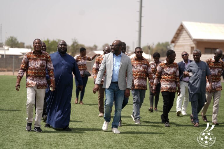 President inspects Kurt E.S. Okraku technical centre, eyes expansion to boost Upper East football
