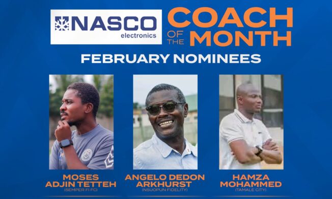 Three coaches shortlisted for Access Bank Division One League NASCO Coach of the month award for February