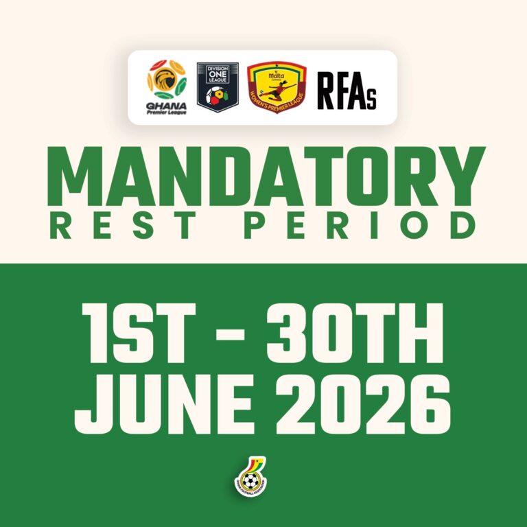 GFA sets mandatory rest period for Clubs