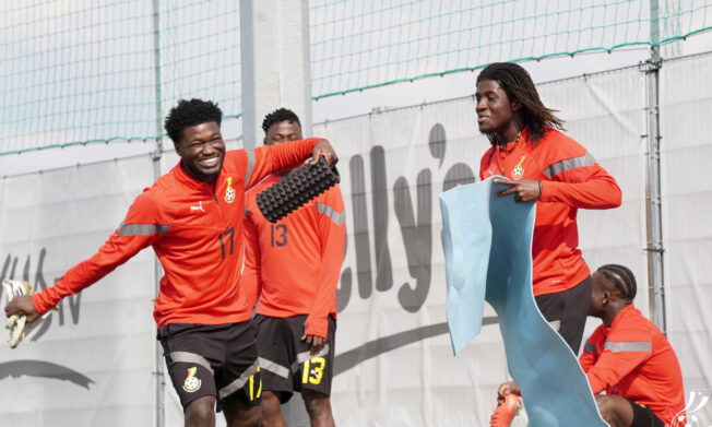 PHOTOS: Partey, Konigsdorffer, Djiku train in Vienna as preparation intensifies for Austria clash