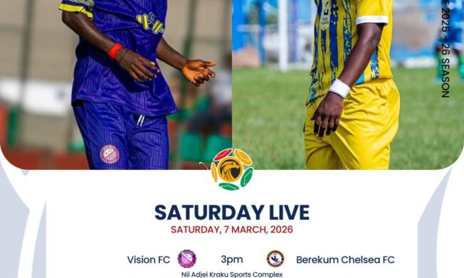 Premier League: Vision FC battle Berekum Chelsea as Samartex host Dreams FC in key Saturday showdowns