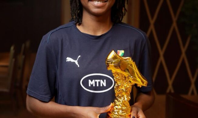 Black Queens’ Doris Boaduwaa crowned Top Scorer at Pink Ladies Cup
