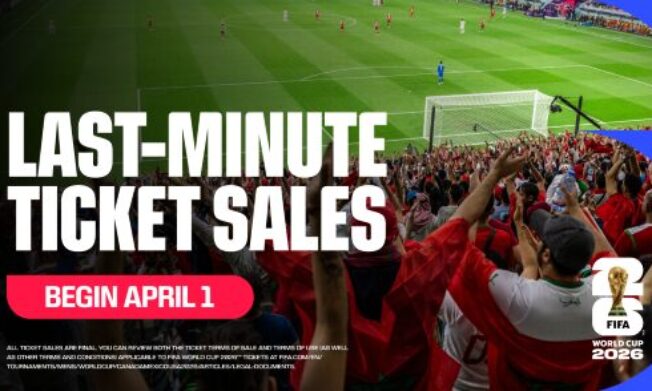 FIFA World Cup 2026™ Last-Minute Sales Phase to start on Wednesday, 1 April