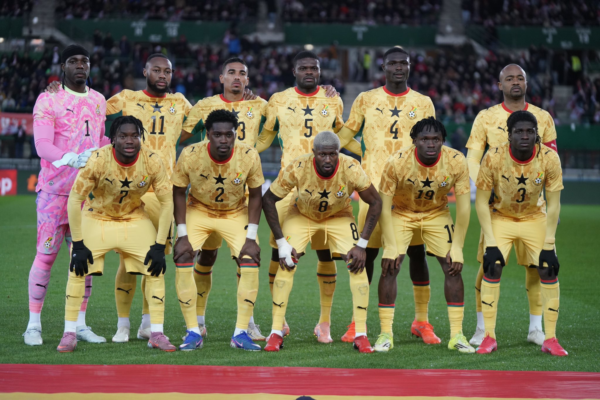 Black Stars head to Stuttgart after Austria defeat, face Germany on Monday