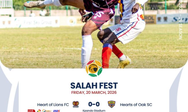 Premier League: Hearts stumble again as Heart of Lions hold firm; Eleven Wonders snatch late drama against Samartex