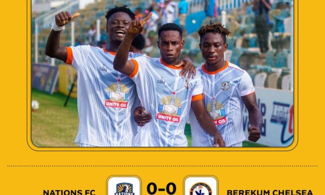 Nations FC edge Berekum Chelsea in penalty drama to set up MTN FA Cup semi-final clash with Aduana