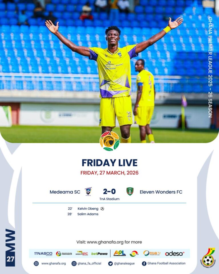 Premier League: Medeama return to summit as title race intensifies