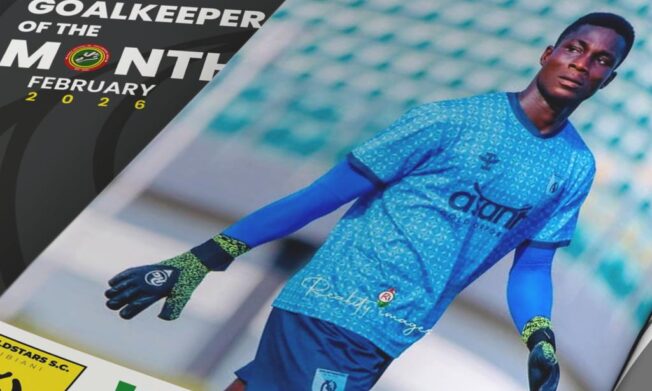 Emmanuel Kobi named February Goalkeeper of the month