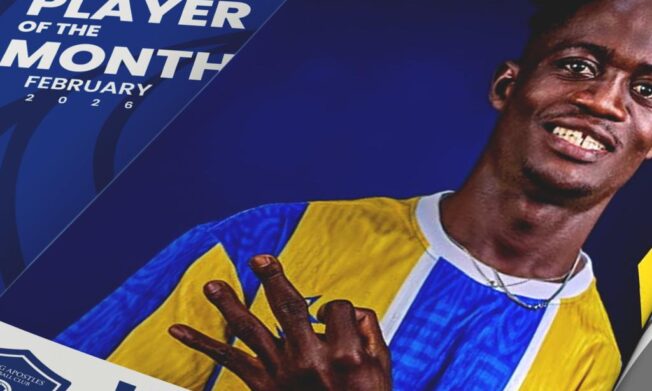 Hussein Issah named NASCO player of the month for February